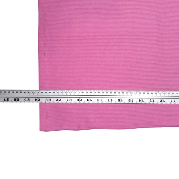 J.Crew Pink Ribbed Short Sleeve Shirt Womens Medium Cotton/Polyester - Picture 8 of 10